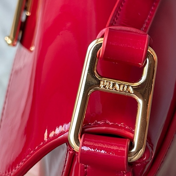 Prada Glossy Red Shoulder Bag - Picture 7 of 9